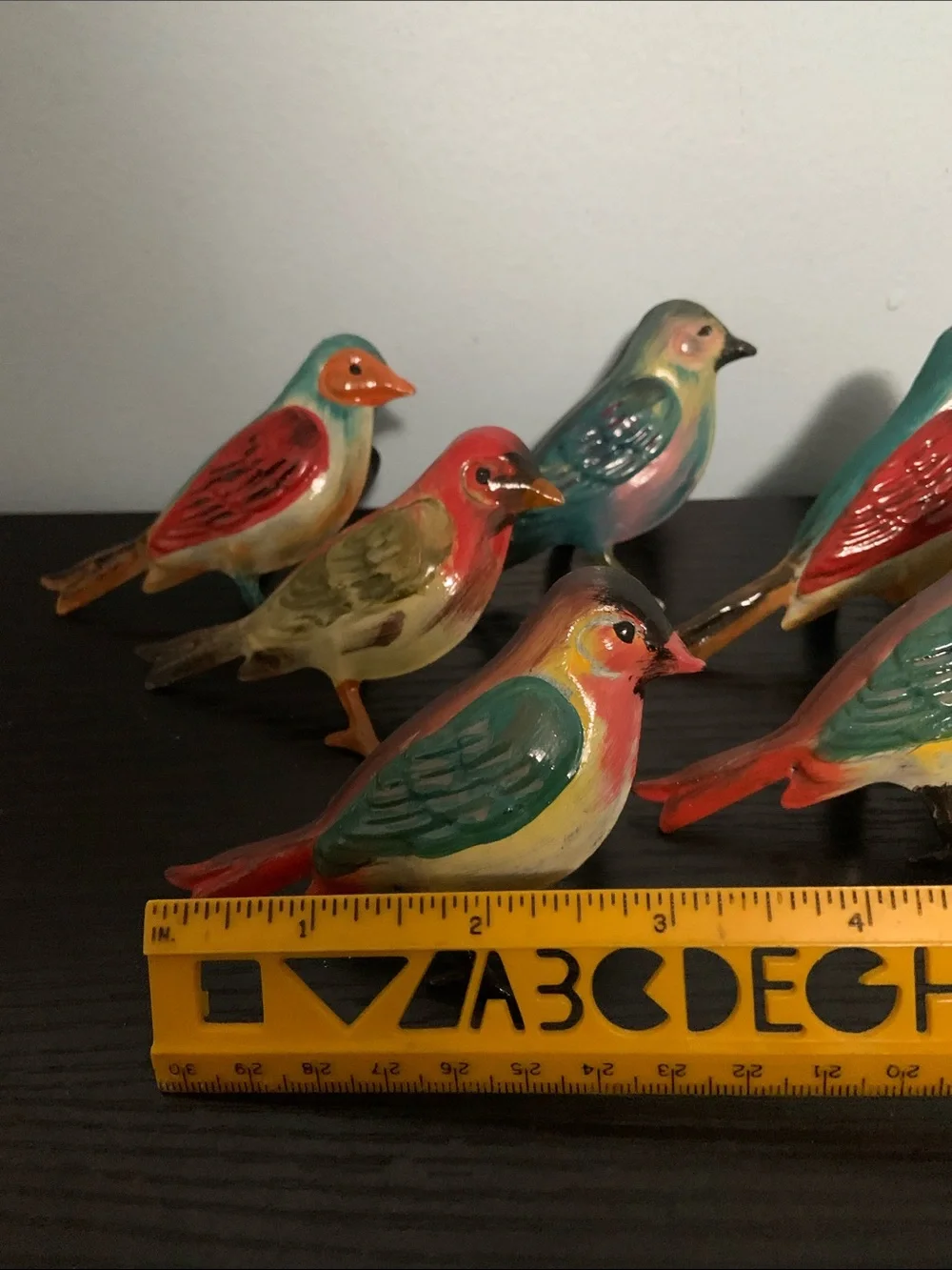 Bird Design Metal Napkin Rings Set of 6